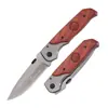 Navaja plegable con mango de madera para exteriores Acero de alto carbono Cuchillo pequeño Portátil para exteriores Camping Cuchillo plegable pequeño Navaja plegable de alta dureza Navaja táctica