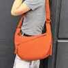 Bolso tipo dumpling para mujer, bolso cruzado, bolsa de lona de gran capacidad, nuevo estilo 2026, bolso de hombro simple y versátil, bolso para estudiante y para ir al trabajo