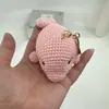 Novo Chaveiro/Pingente de Bolsa de Lã Artesanal com Desenhos Animados de Golfinho e Baleia Pronto para Venda