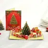 Tarjeta de felicitación de Navidad Música Luz Árbol de Navidad de Colores Estéreo Regalo Creativo Sobre Bendición Tarjeta de Exportación Transfronteriza