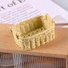 Accesorios de Resina DIY Mini Comida Realista Cesta de Juego Cesta de Pan Escena Realista en Miniatura Cesta de Almacenamiento Casa de Muñecas