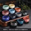 Taza individual de cerámica Yaochang con esmalte Tenmoku, Taza de maestro personal, Taza grande de degustación, Taza cónica, Bol de té