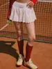 Xichen Pre-venta Nueva Falda Plisada de Tenis Falda Corta de Bádminton Falda Antiexposición con Pantalones Cortos Integrados