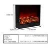 Insertar de chimenea personalizado, chimenea de estilo europeo, llama simulada electrónica, chimenea eléctrica de estilo americano, calentador empotrado decorativo para el hogar