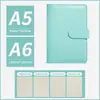 A6 Mancha Macarrón Carpeta de Hojas Sueltas Cuaderno Semanas Venta Directa de Fábrica Almacenamiento Portátil