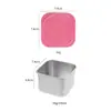 Amazon Taza de Salsa de Acero Inoxidable 304 Aderezo para Ensalada Contenedor de 60/180ml con Tapa de Silicona Caja de Snacks a Prueba de Fugas