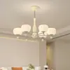 Lustre para Sala de Estar Estilo Medieval Novo Francês Creme Restaurante Quarto Lustre Retrô Pacote Completo para Toda a Casa Combinação Lâmpada de Decoração para Casa
