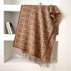 Bufanda de Imitación Cachemir Estilo Coreano para Viajes con Hebilla de Herradura para Mujer Bufanda de Cuello Larga Cálida con Borlas Chal para Abrigo En Stock