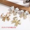 Accesorios de aleación de diamantes de lazo de vidrio personalizados accesorios para el cabello para los dedos de los pies DIY tocado equipaje accesorios explosivos europeos y americanos