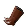 Botas de Montar de Tacón Alto para Mujer 2026 Otoño/Invierno Nueva Llegada Punta Fina Tubo Recto Botas Altas Tallas Grandes Hasta la Rodilla Moda Botas Largas