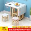 Mesa de Comedor Pequeña para Apartamento Retráctil Nueva Mesa de Comedor Plegable Mesa de Comedor Simple Mesa de Comedor para Alquiler de Hogar Pared de Madera Maciza