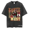 Nueva Camiseta Kanye West Hip Hop Rapero Moda Hombres Mujeres Streetwear