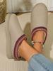 Amazon Explosiones Pantuflas de Algodón para Mujer Otoño e Invierno 2024 Nuevas Birkenth Retro Cálidas Suela Gruesa Botas de Algodón Zapatos de Algodón para Mujer 43
