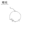 Higu H0165 Pulsera de Plata S925 con Esmalte de Gota de Mariposa por Todas Partes para Mujer, Lujo Accesible, Gama Alta, Nicho, Pulsera Dulce Ins