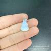 Colgante de calabaza Fu Lu de piedra semipreciosa amatista ojo de tigre natural de 20 mm, collar DIY, accesorio de joyería para horquilla antigua