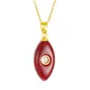 Bestseller transfronterizo de Amazon: Colgante de imitación de piedra natural con ojo de circonita y diseño de gota de agua, con delicados adornos de circonita, un collar moderno y único