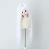 Peruca para Boneca BJD 346 Folha Luo Li Acessórios de Cabelo para Vestir Boneca Franja Longa Cabelo Longo Liso Múltiplas Cores Disponíveis