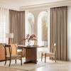 Novas cortinas blackout de chenille de cânhamo espessas com padrão lichia, cortinas de alta qualidade e simples para sala de estar e quarto, tecido para cortina acabado por atacado