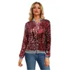 9381 Chaqueta de Mujer con Lentejuelas y Mangas Largas, Novedad Otoño e Invierno Amazon Europea y Americana Transfronteriza