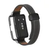 Adecuado para Correa de Reloj Huawei Band 10 con Hebilla Magnética, Pulsera de Cuero Liso de Moda, Universal para Huawei Band 9/8