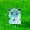 Micro paisagem luminosa panda animal fofo boneca jardinagem decorações acessórios carro desktop resina pequenos ornamentos