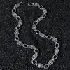 Nuevo Collar de Cadena Geométrica con Tachuelas de Perlas de Acero Inoxidable Hecho a Mano Estilo Hip-Hop para Hombre Collar Estilo Calle Ins