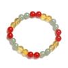 Pulsera elástica de Ojo de Tigre Amatista, Piedra Rosa, Ágata, Cuentas de Colores Mixtos de Amazon Temu