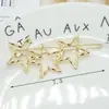 Presilha de Liga Estilo Coreano Nova Metal Pentagonal Laço Grampo de Cabelo Sapo Fivela de Grampo de Cabelo Cupido Acessório de Cabelo Coração