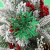 Decorações de Natal Flores Artificiais de Natal 14cm Flores Auspiciosas Pingentes para Árvore de Natal Flores com Pó Dourado