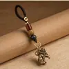 Colgante Creativo del Zodiaco Mono Mono de Espalda Melocotón Llavero de Coche Accesorios Colgantes Cuerda Tejida a Mano Mayoreo