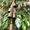 Campana navideña colgante de cuerda de cáñamo, campana de metal vintage, campana de cuerno, creativa, para colgar en la pared del hogar, campana de barril de hierro, decoración