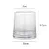 Xuzhou Glass Products Taza Transparente para Velas con Diseño Colorido, Simple y de Alto Valor Estético Portavelas de Ámbar Frasco para Velas Venta al por Mayor