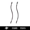 Xuchang Peluca Clip Único Chica Atractiva Trenzas Boxeadora Mechas Color de Cabello Rastas Pequeñas Estilo Festival de Música Y2K Cabello Trenzado Cola de Caballo Falsa