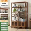 Novo armário de exposição estilo chinês para sala de chá, suporte para conjunto de chá, suporte para folhas de chá, prateleira de armazenamento para sala de chá, armário de exposição estilo vintage para sala de estar e escritório