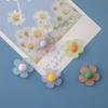 Pegatina para refrigerador con diseño de flores de estilo nórdico, creativa, pequeña y fresca, mini pegatina magnética de resina 3D decorativa.