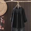 Elegante Camisa de Muñeca de Manga Hueca con Encaje para Mujer Verano 2023 Nuevo Top Holgado Adelgazante