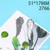 Acessórios DIY 51*17MM asas de liga pingente de pena vintage material de liga atacado
