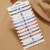 Pulseira do Mal Olho Inspirada em Design Europeu e Americano Transfronteiriço, Pulseira Trançada Ajustável Feita à Mão Multicamadas em Formato de Olho