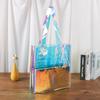 Bolsa Láser de PVC con Logotipo Impreso Personalizado, Bolsa de Compras Transparente Colorida de Alta Gama, Bolsa Tote de Plástico, Bolsa de Gelatina Impermeable