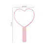 Espejo de mano en forma de corazón disponible en stock del fabricante, espejo de maquillaje portátil en forma de corazón, regalo promocional corporativo creativo, espejo de belleza al por mayor
