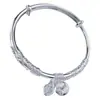 Plata Pura 999.9 Plata de Ley Mano de Obra Fina Filigrana de Nube Hebilla de Seguridad Pulsera Nuevo Estilo Chino Versátil Nicho Regalo