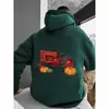 Sudadera con Capucha de Exportación Transfronteriza Estampado de Tractor Calabaza Moderna Amazon Wish Exportación Una Pieza Al Por Mayor