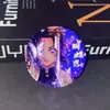 Nuevo Pin Metálico Doble Flash Reflectante de Demon Slayer Colgante para Pecho