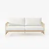 Sofá de Exterior, Pátio de Exterior, Jardim, Varanda, Pousada de Lazer ao Ar Livre, Conjunto de Sofá de Rattan e Mesa de Centro, À Prova d'Água e Resistente ao Sol