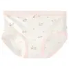 Roupa íntima infantil feminina floral doce, algodão puro, respirável, antibacteriana 10A, entrepernas estendido, confortável, amiga da pele, calcinha feminina de cintura média