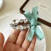 Mismo Clip de Pato Super Brillante con Lazo de Cinta de Pedrería Grande de Zhang Yuanying Clip Lateral Clip para Flequillo Nuevo Pasador Accesorio para el Cabello