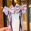 Tocado Hanfu para niñas, traje antiguo para niñas, horquilla de súper hada, peluca, látigo, accesorios para el cabello de estilo chino, tocado, borla de flores, horquilla, nuevo