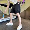 Shorts casuales para hombre, verano 2026 nuevo estilo americano de moda, corte recto holgado, talla grande, transpirables, de secado rápido, hasta la rodilla