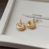 Incensário de Mosquito de Alta Qualidade Clipe de Orelha Superfície Desenho de Fio Fosco Suporte de Orelha Clipe de Orelha para Incensário de Mosquito Mate Luxo Leve Brincos de Alta Qualidade para Mulheres
