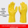 Luvas de proteção de trabalho de proteção industrial de PVC químico à prova d'água, resistente a óleo, resistente a ácidos e álcalis usadas no canteiro de obras